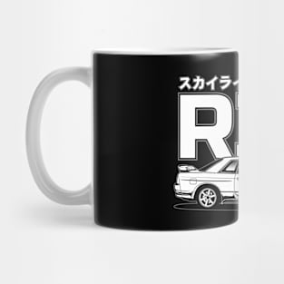 Skyline R32 GT-R White Print Mug